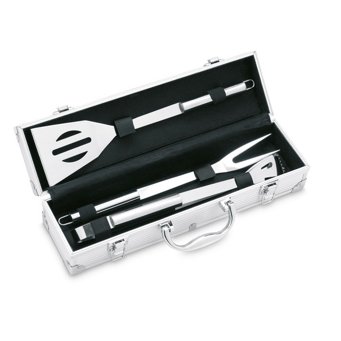 Barbecue gereedschap in box